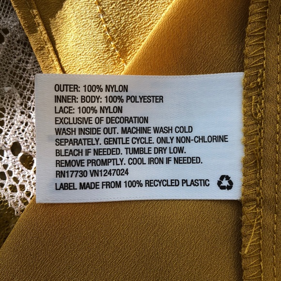 Rodarte For Target Mustard Yellow Tulle Slip Dress - Picture 8 of 9